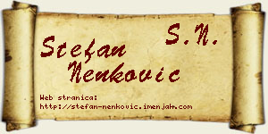 Stefan Nenković vizit kartica